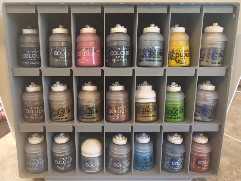 Citadel Paint Bottle Gridfinity Stackable Case