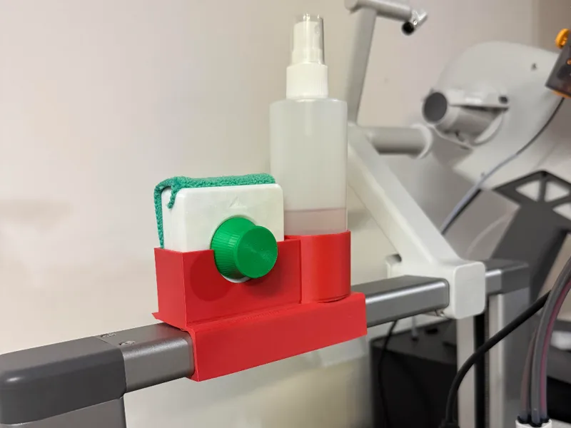 Build Plate Cleaner Holder - Top Bar Mount