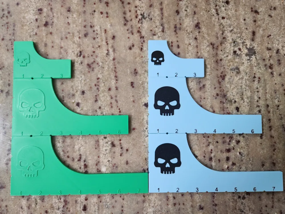 Mini Ruler Print W40k Kill Team Rulers - Assorted Sizes AMS/NO AMS - Free 3D Print Model ...