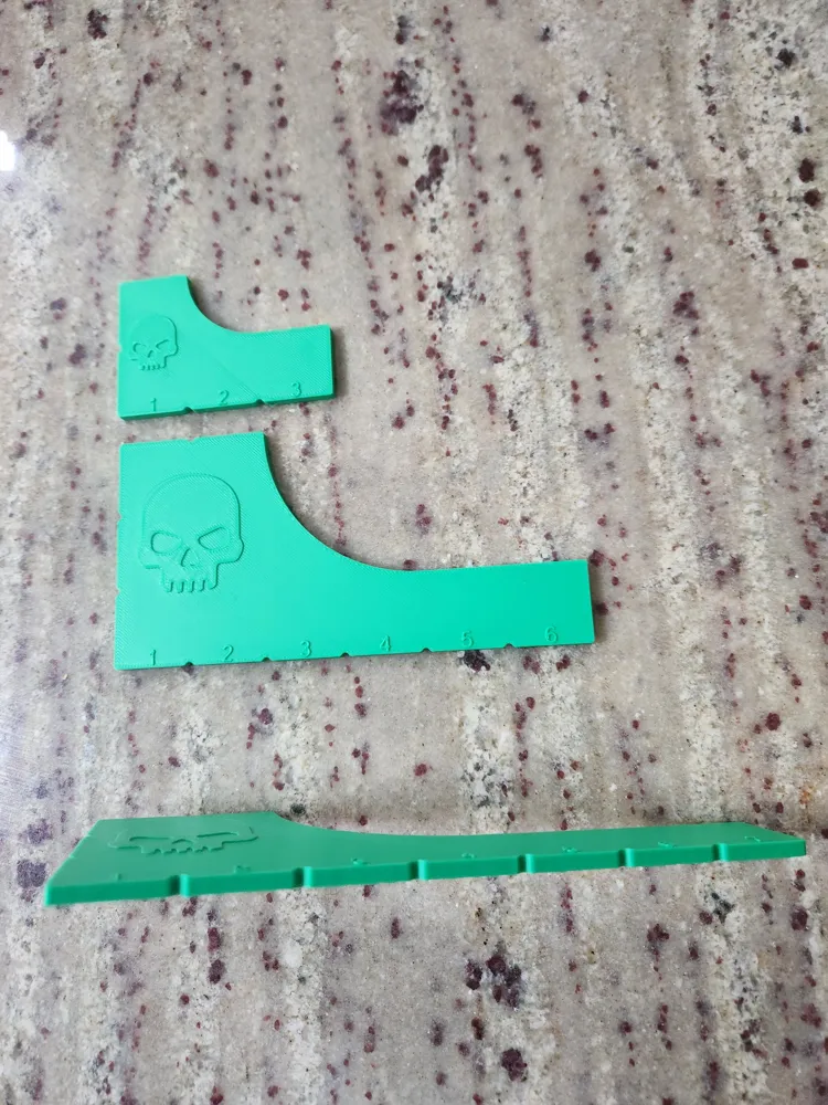 Mini Ruler Print W40k Kill Team Rulers - Assorted Sizes AMS/NO AMS - Free 3D Print Model ...