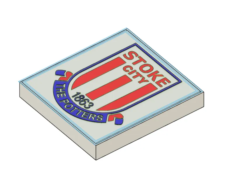 Stoke FC LED Lightbox By Printer Hub 3D MakerWorld Stoke fc led lightbox by printer hub 3d makerworld