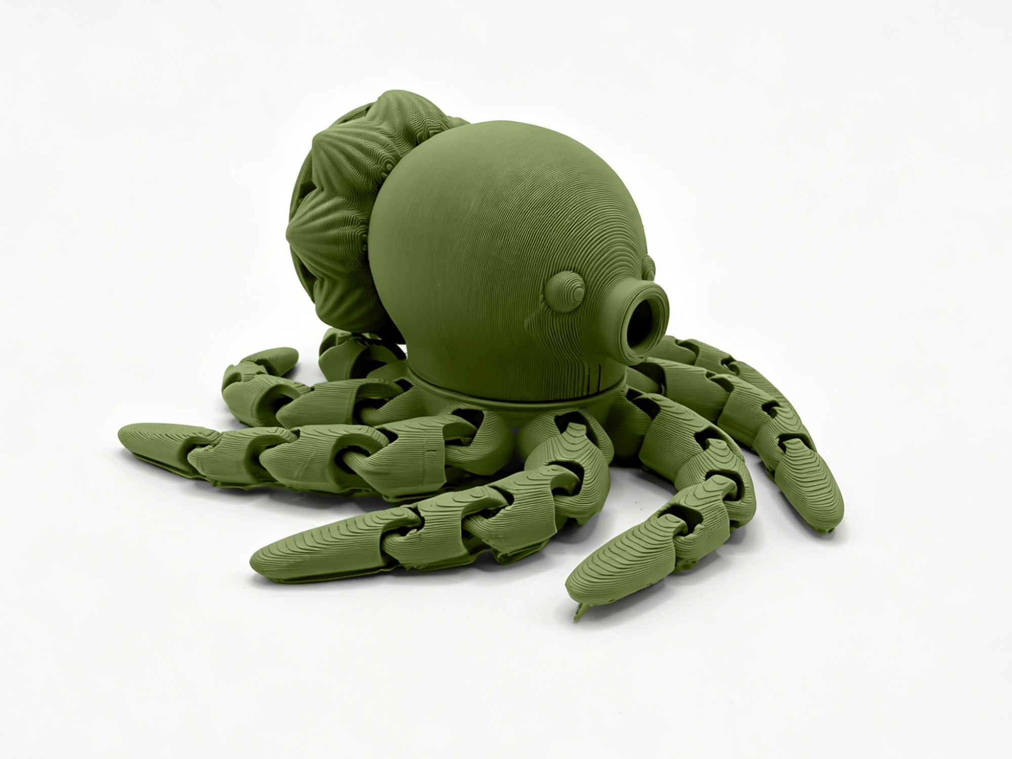 Miniatura 2 do modelo 3D 有瓶就有枪-沙滩章鱼水枪-不漏水-适配矿泉水瓶、可乐瓶-增加加上版