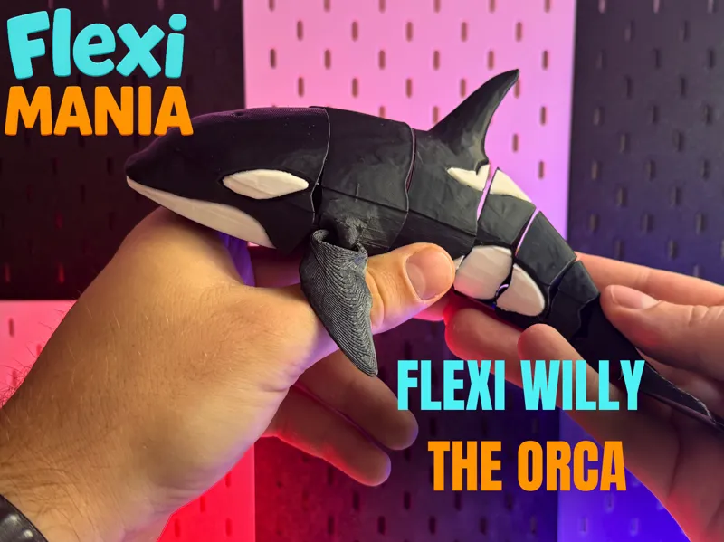 Flexi Orca Willy - Print-in-Place Orca –No Support