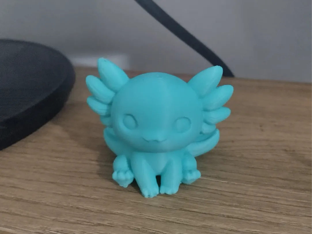 Figurine axolotl minimaliste