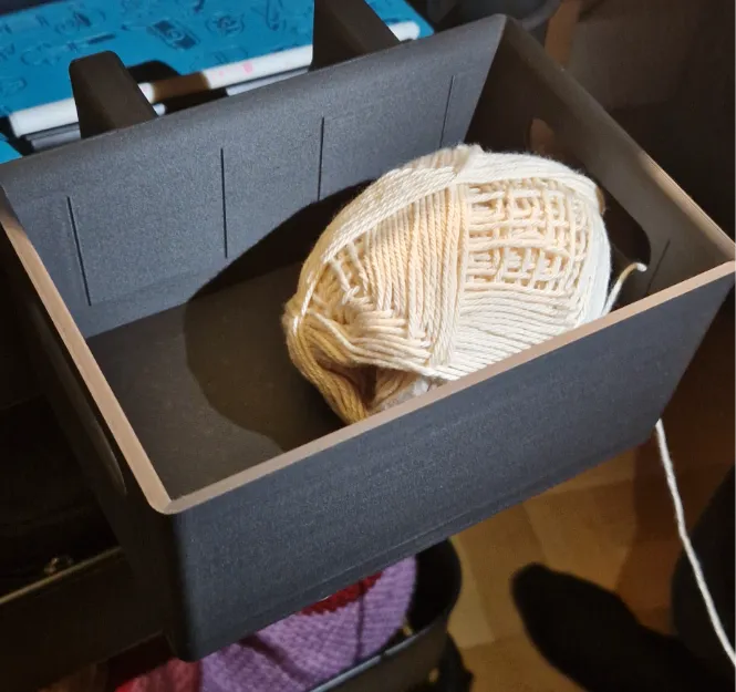 Hanging storage/yarnholder for IKEA RÅSKOG/RÅSHULT