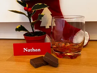 Christmas table place card
