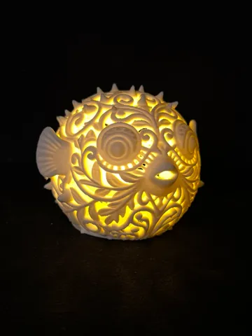 Modelo para impresión 3D: Lumorna Lichtmoment | Der Kugelfisch — vista de referencia 2