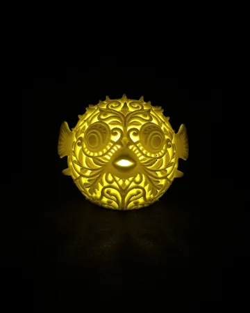 Modelo para impresión 3D: Lumorna Lichtmoment | Der Kugelfisch — vista de referencia 3