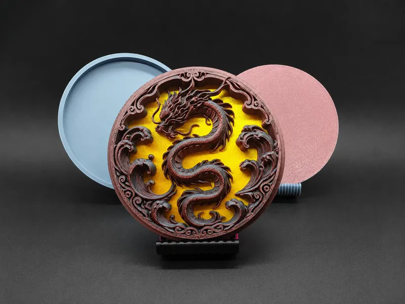 Layered Chinese Dragon Wall Art Decor - No AMS