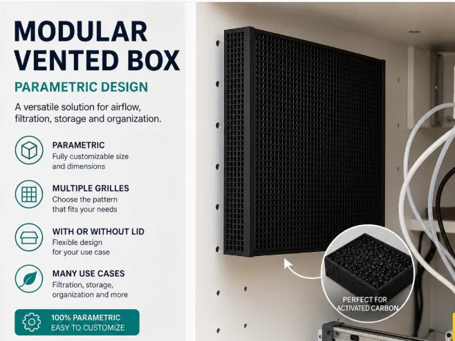 Patterned Ventilation Boxes with Lid