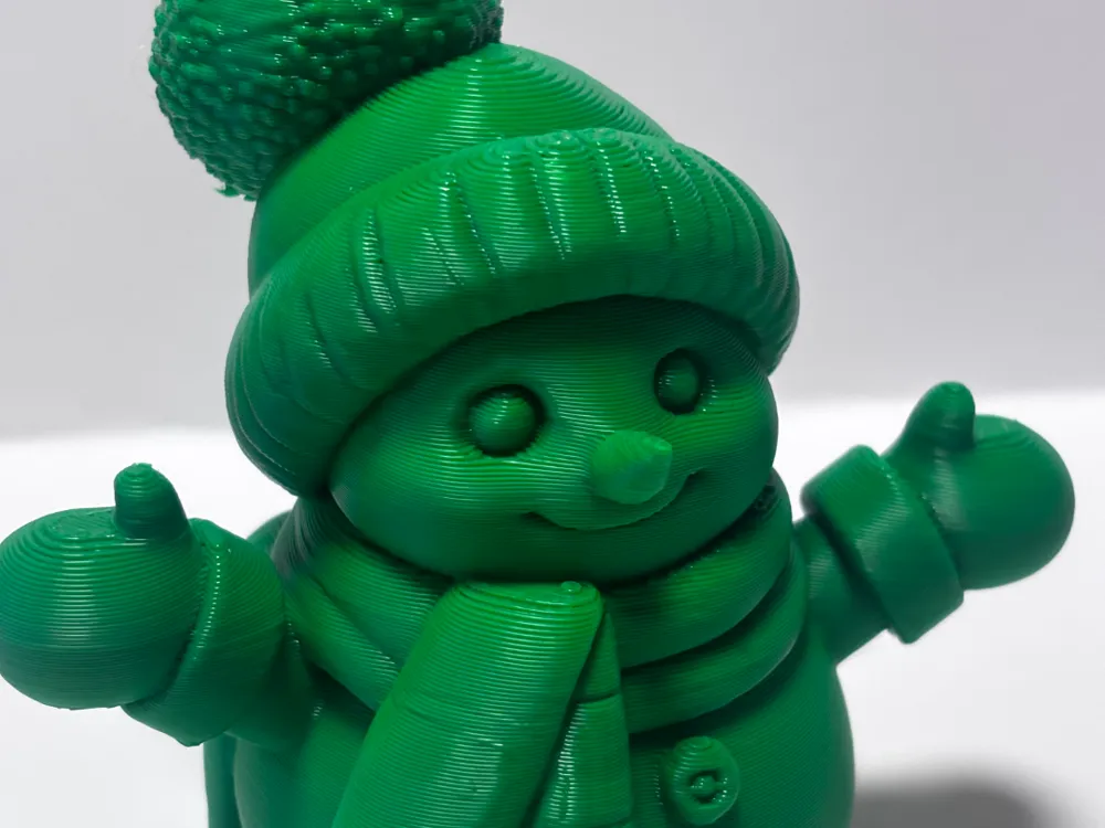 Christmas snowman figurine - Free 3D Print Model - MakerWorld