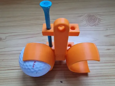 Golf ball and tee holder