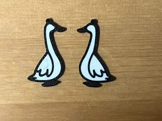duck earrings