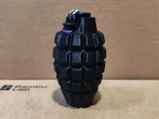 Clipper lighter cover grenade