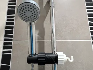 support douchette pour colonne de douche cylindre