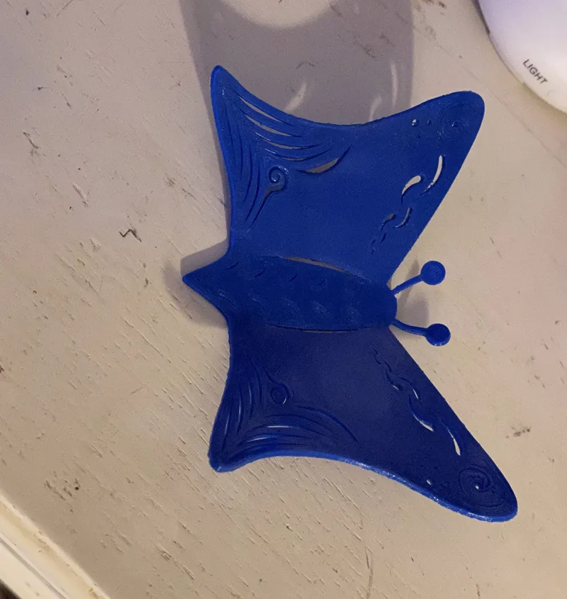 Print Flat Butterfly