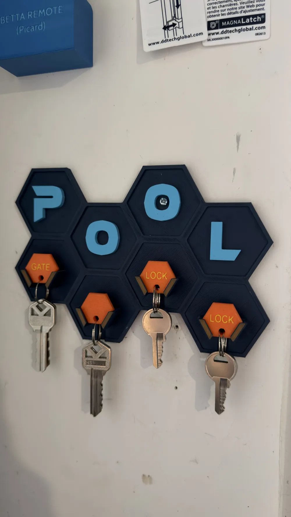 Pool Key Design Pool Hex Key Hanger - Free 3D Print Model - MakerWorld