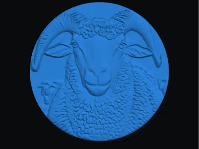 Sheep medallion