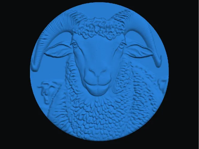 Sheep medallion