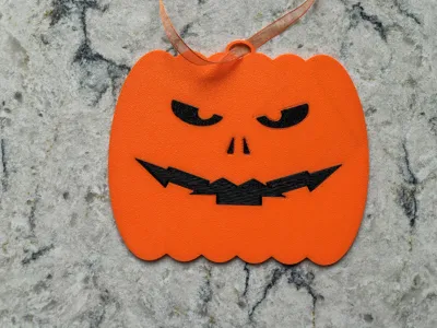 Pumpkin shaped decoration