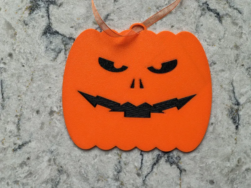 Pumpkin shaped decoration