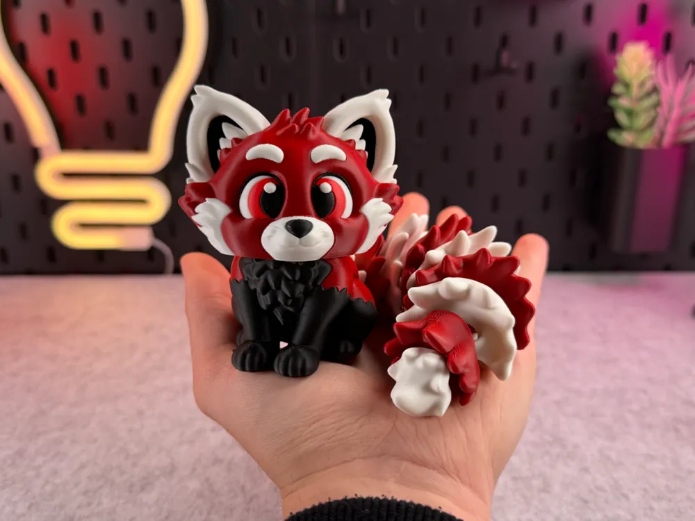 Accesorio para filamento: Cute Red Panda. Referencia del modelo original.