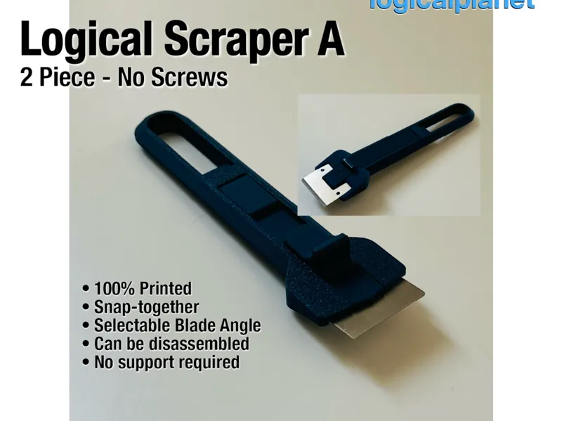 Logical Scraper A - 2 Piece No Screws Multi-Angles