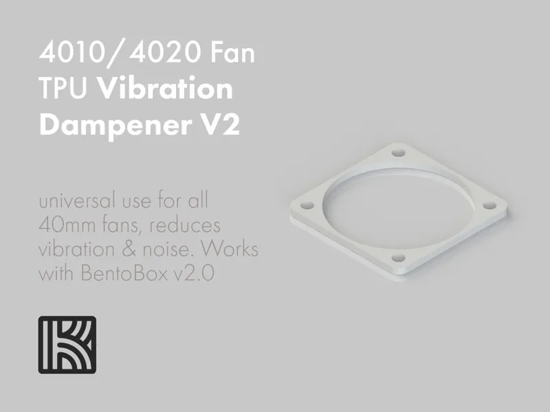 4010/4020 Fan TPU Vibration & Noise Dampener V2 