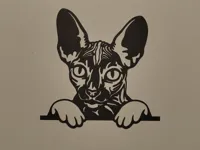 Chat sphynx (déco murale) — photo 2