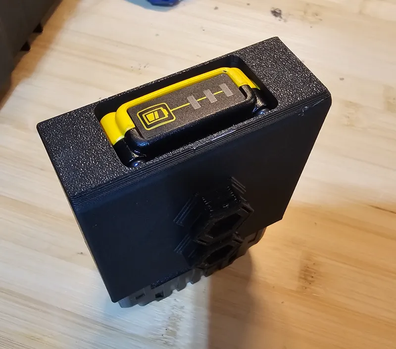 Dewalt or Black & Decker 2ah Battery Bracket with HSW Honeycomb storage wall.
