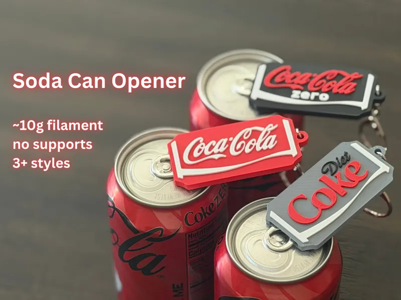 Coca-Cola Can Tab Opener Keychain