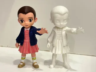 Eleven Stranger things , Girl Figurine, 3D Model