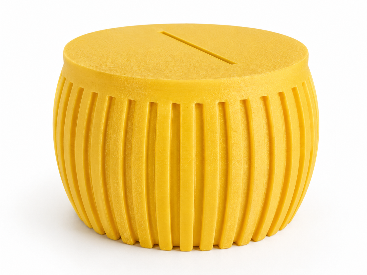 Round ribbed cup