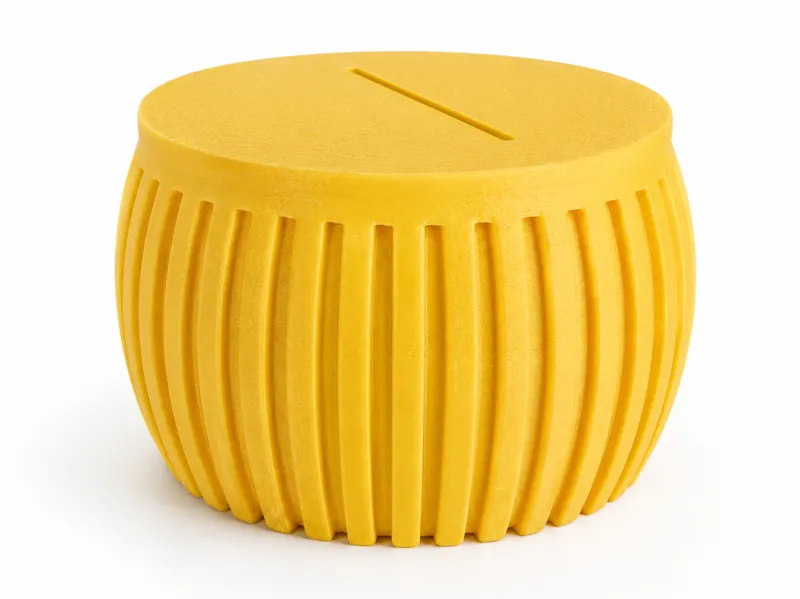 Round ribbed cup