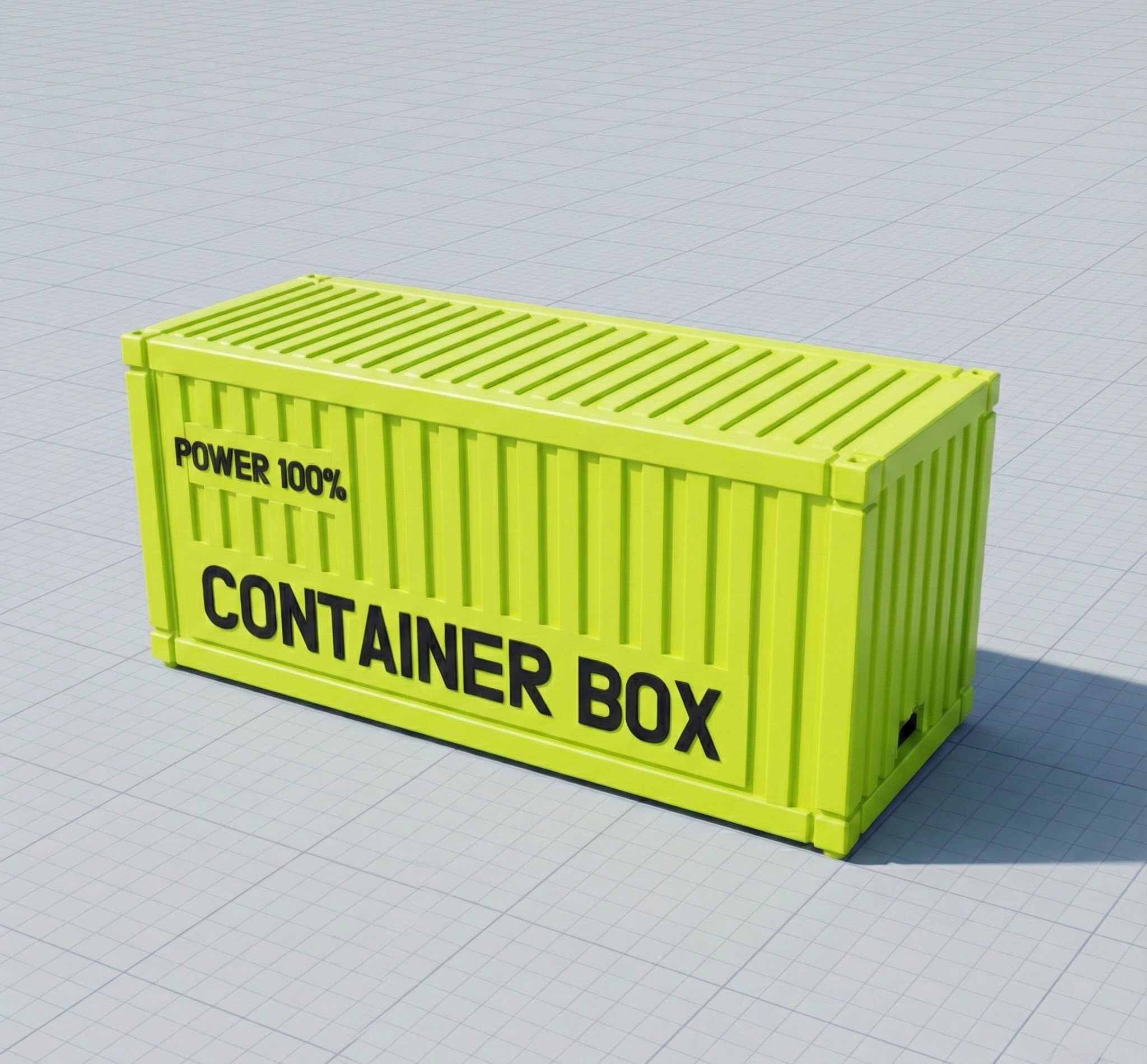 Miniatura 2 do modelo 3D 桌面集装箱收纳盒（可多个组装）