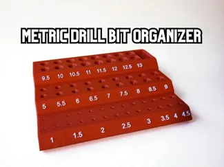 Metric Drill Bit Organizer