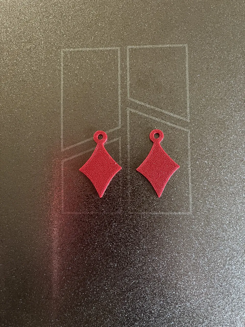 diamond earrings view 2