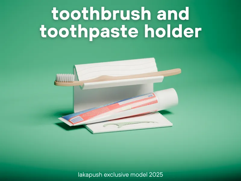 Toothbrush  and toothpaste holder