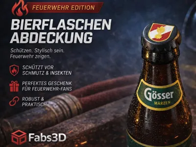 Beer Bottle Cover Firefighter Edition