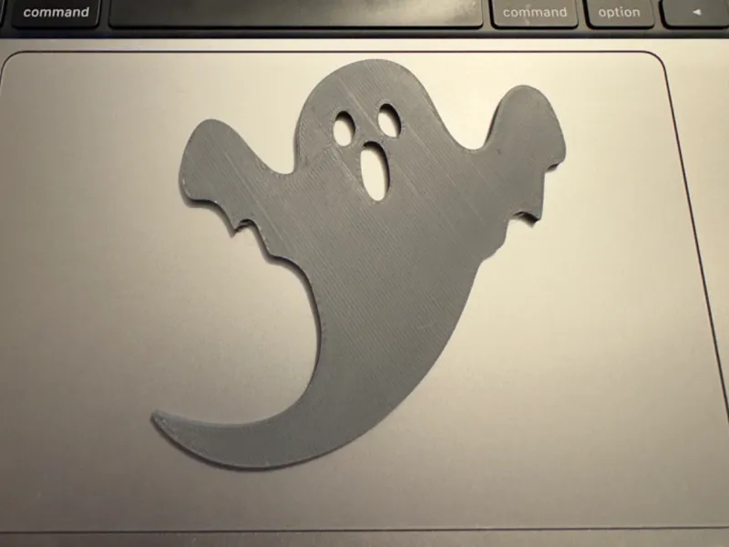 Cute ghost silhouette