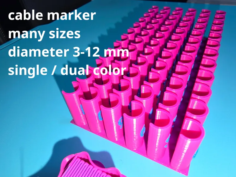 cable marker set of 36x2 in 10 sizes