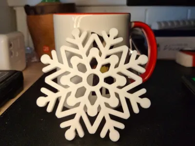 snowflake coaster