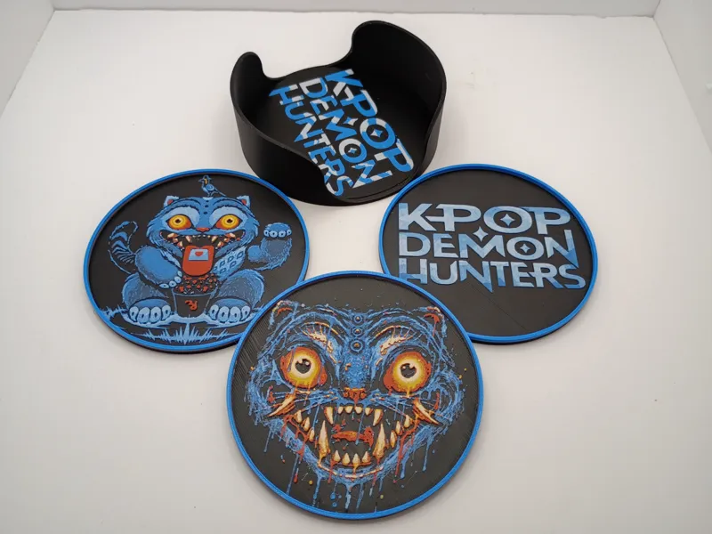 KPOP Demon Hunters, Derpy Coaster Set
