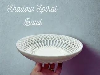 Shallow Spiral Bowl