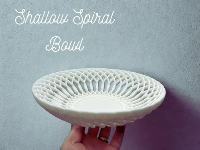 Shallow Spiral Bowl