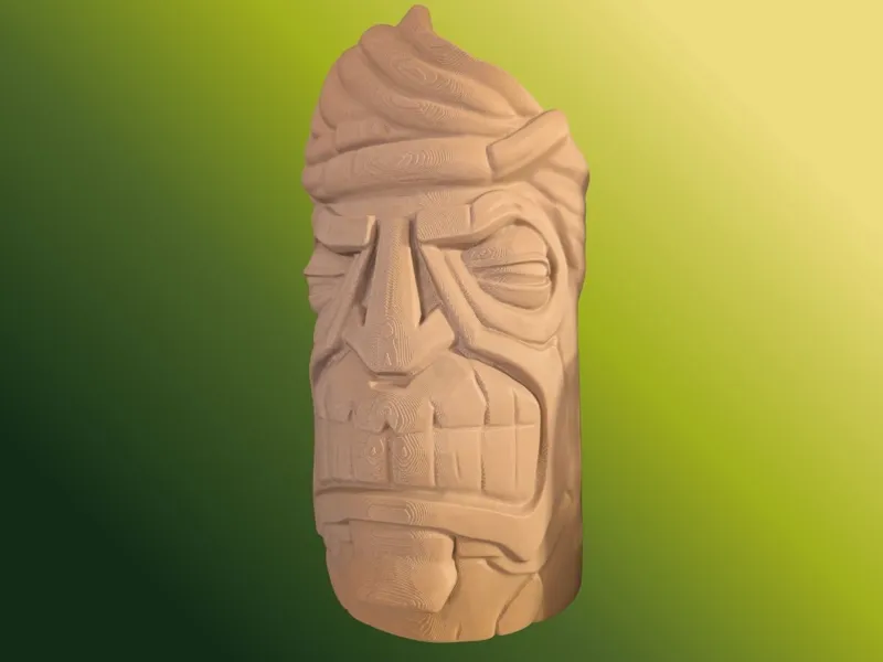 Tiki God of Anger Ron Swanson - USE V2 INSTEAD!