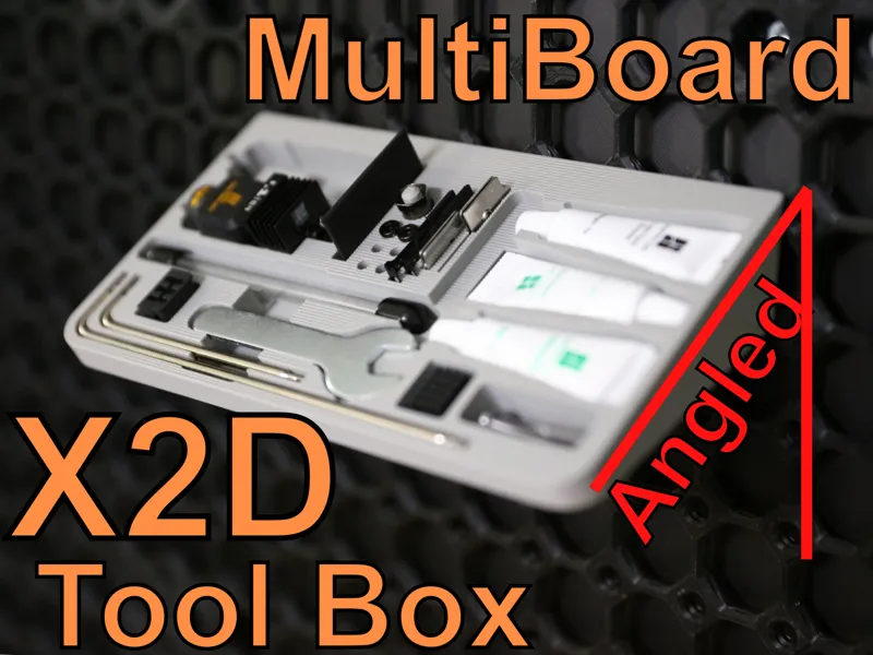 BambuLab X2D Angled Accessories Toolbox Multiboard