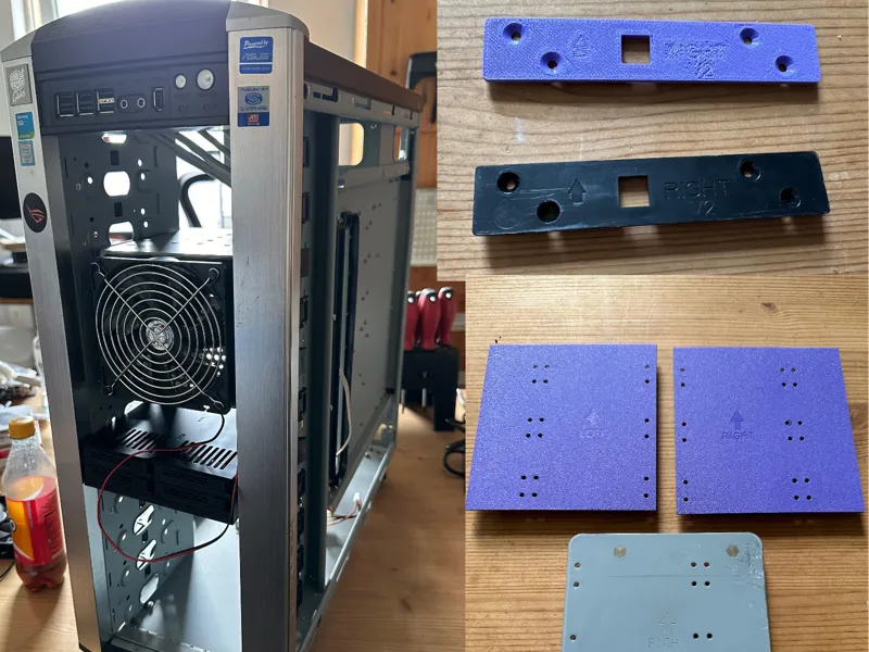 CM Stacker mounting brackets