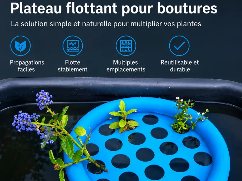 Plateau flottant pour boutures 