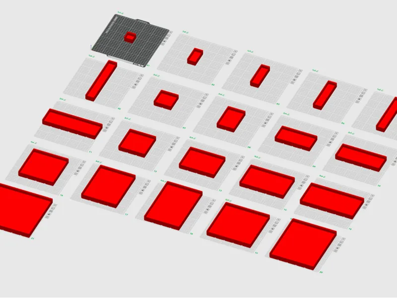 Gridfinity bin library H25.4mm